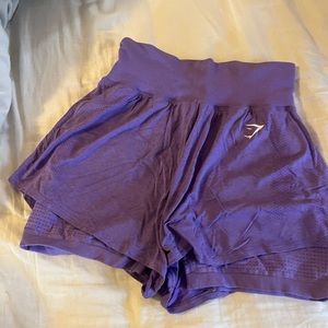 Gymshark purple lined shorts